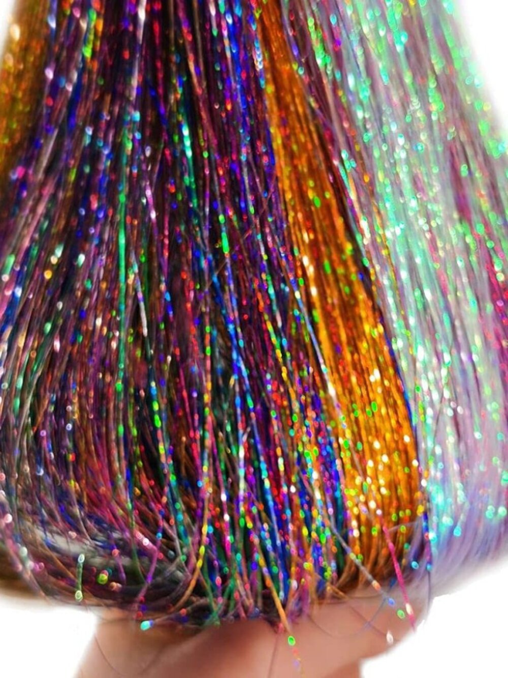 Hair Tinsel Kit With Tools Fairy Glitter Tinsel Hair Extensions for Girls - Picture 7 of 8